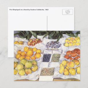 Cartão Postal Fruit Stand by Gustave Caillebotte, Vintage Art