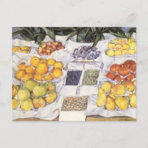 Cartão Postal Fruit Stand by Gustave Caillebotte, Vintage Art