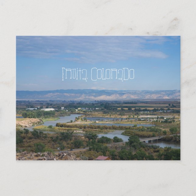 Cartão Postal Fruita, Colorado, de Dinossaur Hill (Frente)