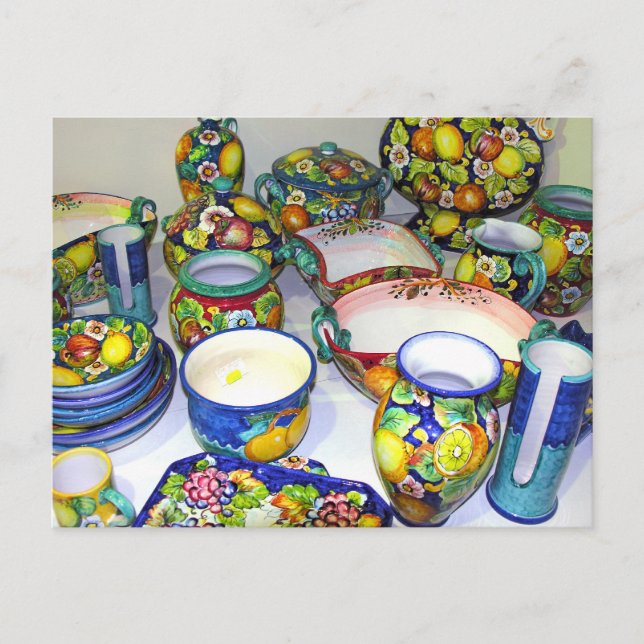 Cartão Postal Fruity Ceramics de Sorrento (Itália) (Frente)
