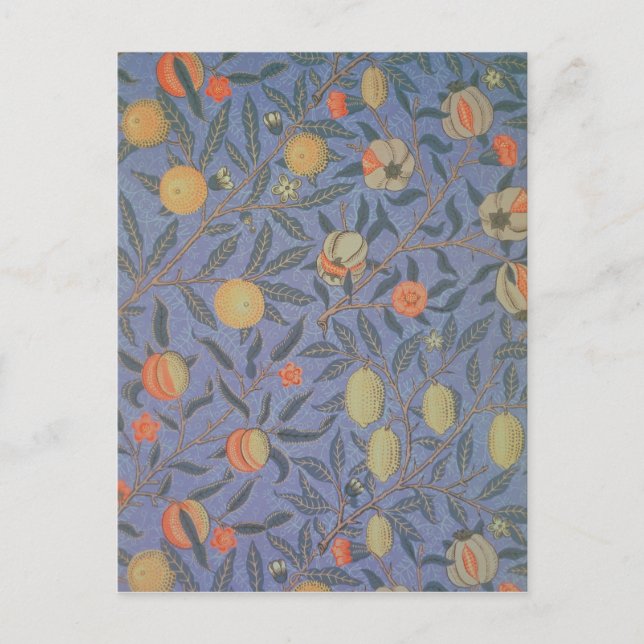 Cartão Postal Fruta azul ou Pomegranato (Frente)
