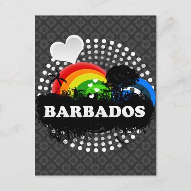 Cartão Postal Fruta-branca Barbados (Frente)
