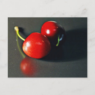 Cartão Postal Fruta Cherries