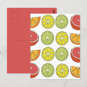 Cartão Postal Fruta Cítrica