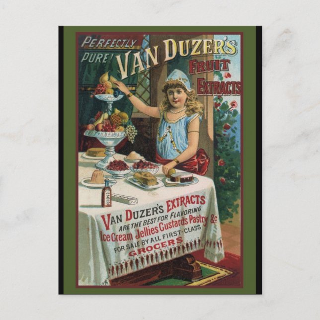 Cartão Postal Fruta Extração de Cozinhar (Frente)