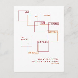 Cartão Postal Fruta moderna do Espírito design