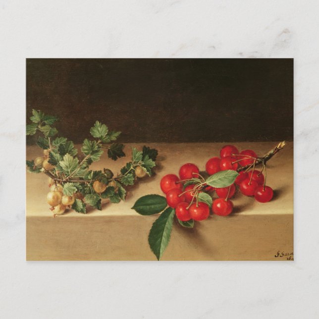 Cartão Postal Fruta na Mesa, 1644 (Frente)