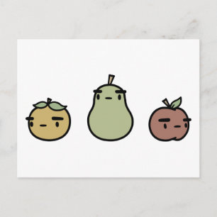 Cartão Postal Fruta ordenada