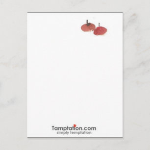 Cartão Postal Fruta sortuda
