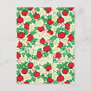 Cartão Postal Fruta tropical de verão deixa natural