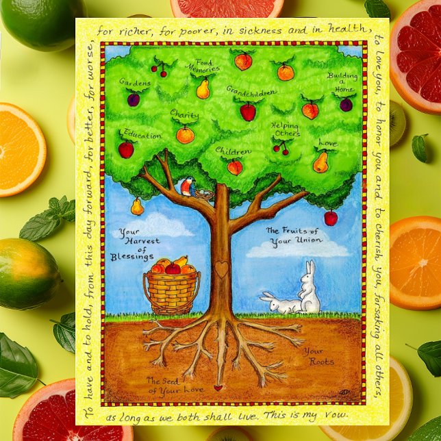 Cartão Postal Frutas da sua placa de Posto Inspiracional da Uniã (Criador carregado)