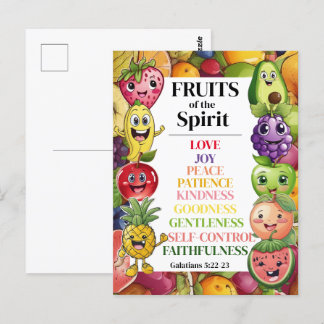 Cartão Postal Frutas do Espírito
