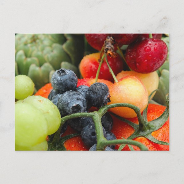 Cartão Postal Frutas e produtos hortícolas (Frente)