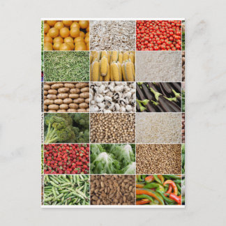 Cartão Postal Frutas e produtos hortícolas