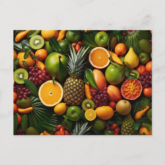 Cartão Postal Frutas tropicais (Frente)