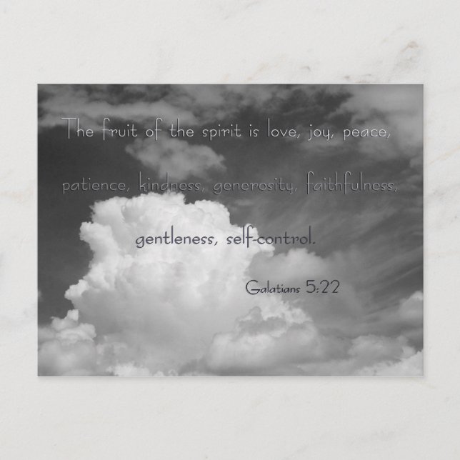 Cartão Postal Fruto do Espírito (Frente)