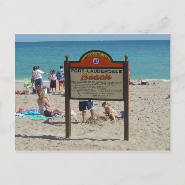 Cartão Postal Ft Lauderdale Beach (Frente)