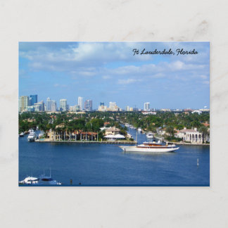 Cartão Postal Ft Lauderdale Intracoastal Waterway & Skyline