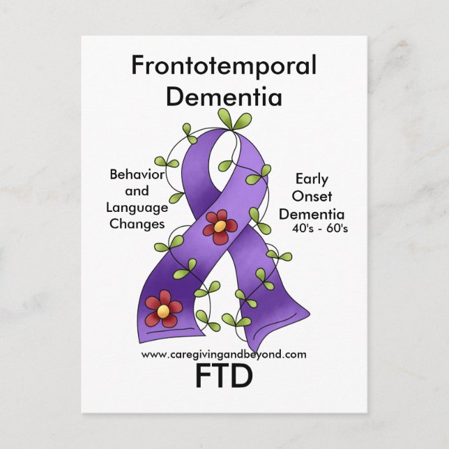 Cartão postal FTD, Dementia Frontotemporal (Frente)