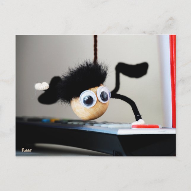 Cartão Postal Fubby hangend als de scene van Tom Cruise. (Frente)