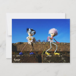Cartão Postal Fubby's die elkaars valentijn zijn.