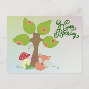 Cartão Postal Fuchs Unterm Baum