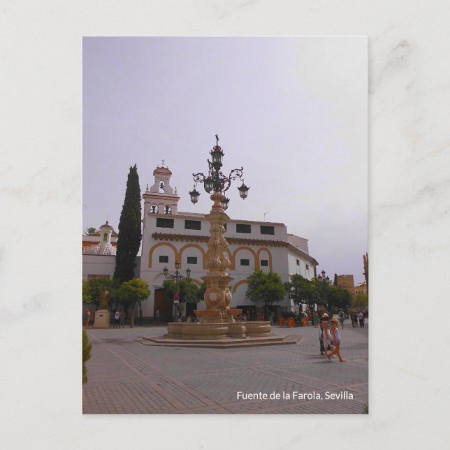 Cartão Postal Fuente de la Farola, Sevilla (Frente)