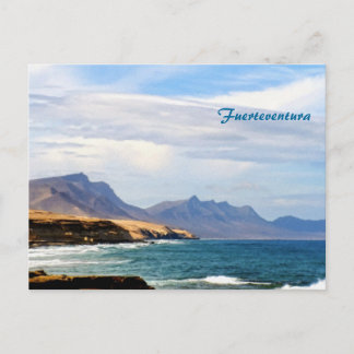 Cartão Postal Fuerteventura, efeito pintor