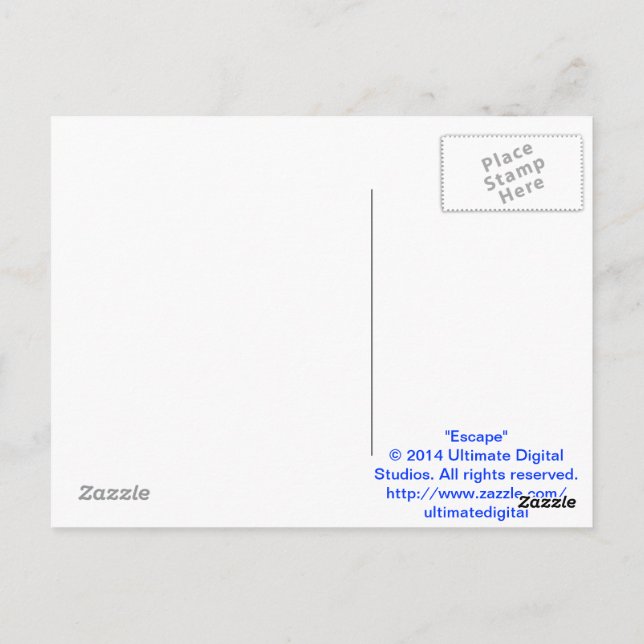 Cartão Postal Fuga (Verso)