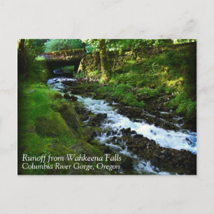 Cartão Postal Fuga de Wahkeena Falls, OU