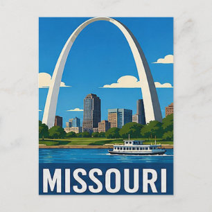 Cartão Postal 🌉 Fuga do Arco da Porta de St. Louis