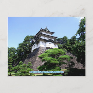 Cartão Postal Fujimi-yagura, Palácio Imperial, Tóquio, Japão
