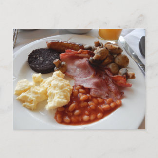 Cartão Postal Full English breakfast