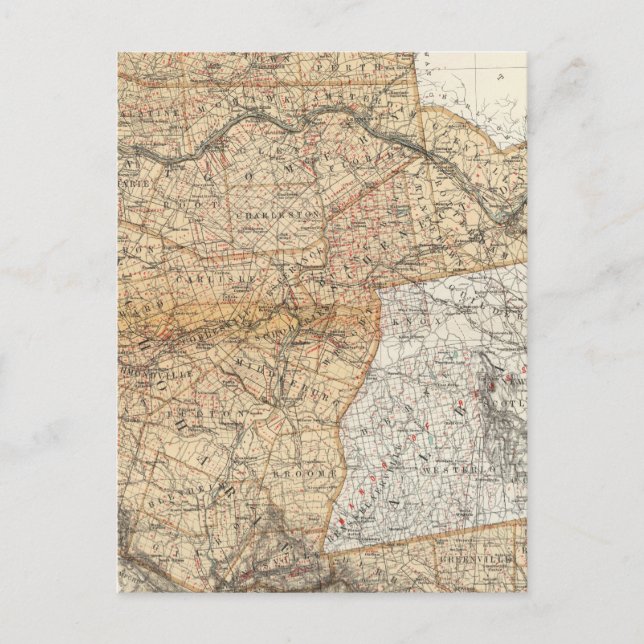 Cartão Postal Fulton, Montgomery, Schenectady, Schoharie (Frente)