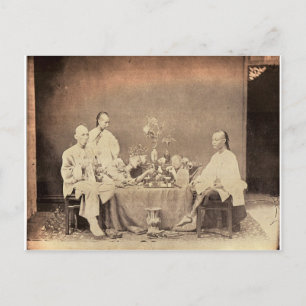 Cartão Postal Fumadores de ópio na China