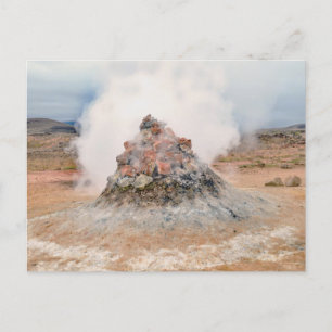 Cartão Postal Fumarole, Hverir Geotérmica, Islândia
