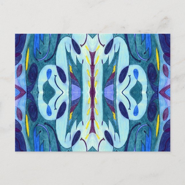 Cartão Postal Fumos azuis (Frente)