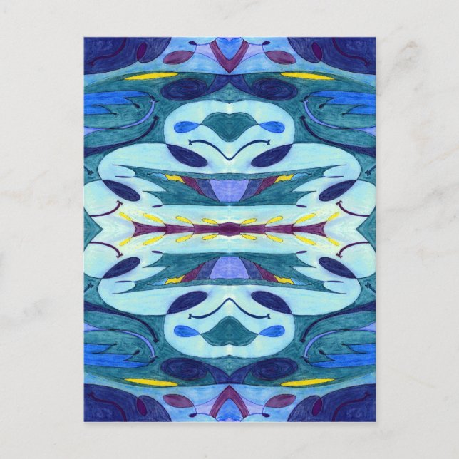 Cartão Postal Fumos azuis (Frente)