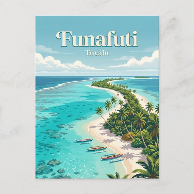 Cartão Postal Funafuti Tuvalu (Frente)