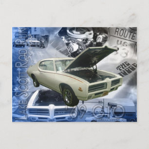 Cartão Postal Funcionamento de Scott Rod de 69 GTO-Lagos
