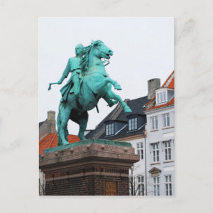 Cartão Postal Fundador de Copenhaga Absalon - Højbro Plads