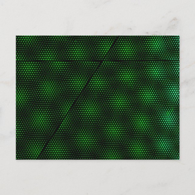 Cartão Postal Fundo abstrato Verde (Frente)