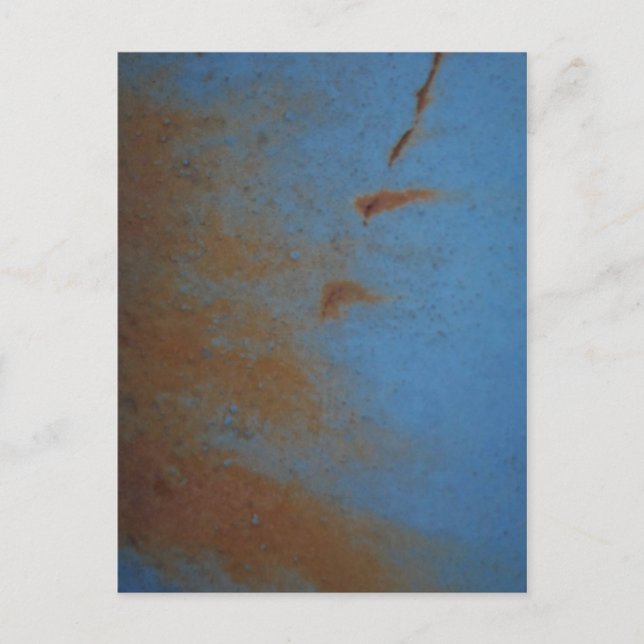 Cartão Postal Fundo Azul enferrujado (Frente)