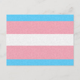 Cartão Postal Fundo Colorido do Sinalizador do Orgulho Transgêne