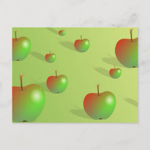 Cartão Postal Fundo da Apple
