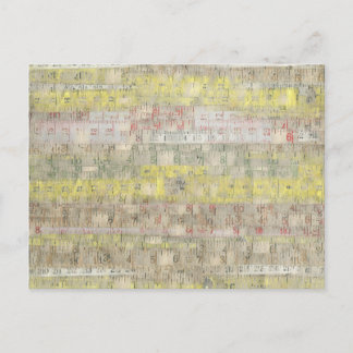 Cartão Postal Fundo da fita de medição desbotada