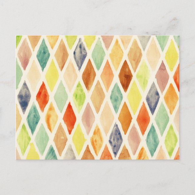 Cartão Postal Fundo de Aquarela (Frente)