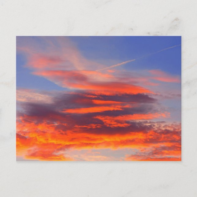 Cartão Postal Fundo de céu colorido. (Frente)