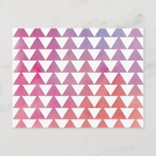 Cartão Postal Fundo de Cores d'Água do Triângulo