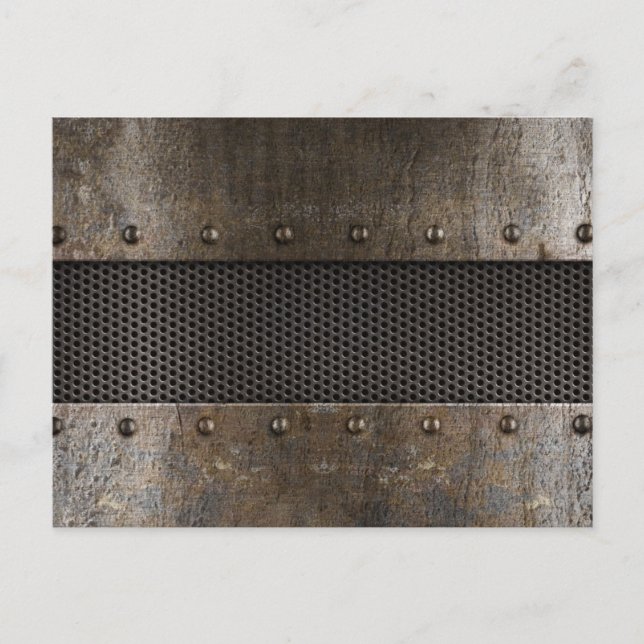 Cartão Postal Fundo de metal de resguardo (Frente)
